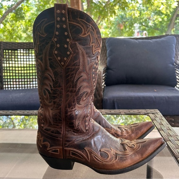 Old Gringo Men’s Brown Embroidered Leather Vencida Western Boot Size 9 1/2 D - Picture 11 of 14
